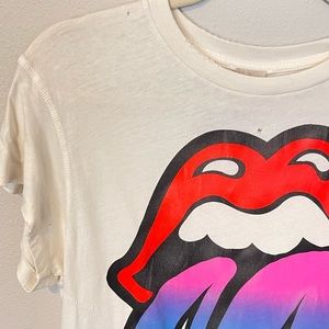 Free people Rolling Stones tongue t-shirt